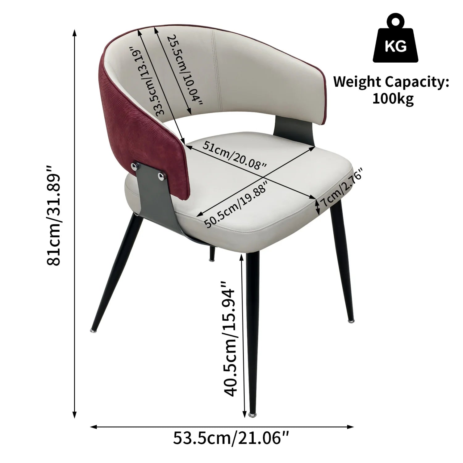 1 Or 2PCS Dining Chairs Comfort Upholstered Padded Kitchen Dining Room Chairs for Restaurant Homes Wide Seat Excluding Tables