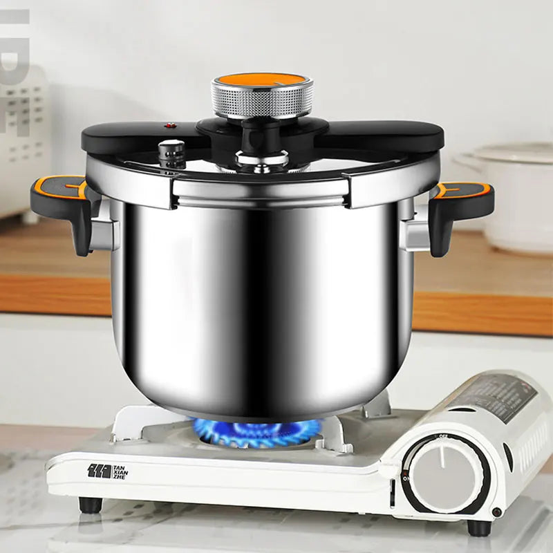 PGY 4L/6L/8L Stainless Steel Pressure Cooker Safety One-Hand Locking Olla de Presion Multi-Cooker for Gas & Induction Stove