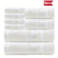 8 Piece Luxury Towel Set – Majestic Plush, Super Absorbent & Quicker-to-Dry, Thick 100% Ring Spun Cotton Towels for Bathroom, Spa & Hotel – 2 Bath, 2 Hand, 4 Washcloths