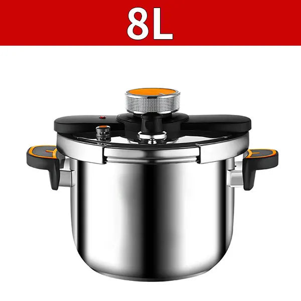 PGY 4L/6L/8L Stainless Steel Pressure Cooker Safety One-Hand Locking Olla de Presion Multi-Cooker for Gas & Induction Stove