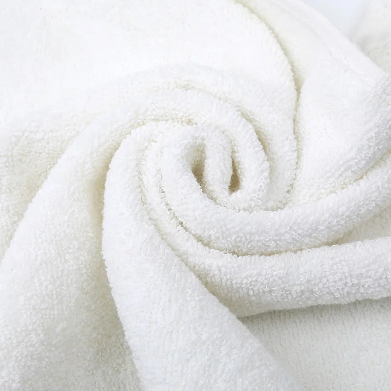 2/4/6pcs Cotton White Face Towels Set Soft Feel Hotel Towel Adult's and Children's Soft Comfortable Strong Water Absorption