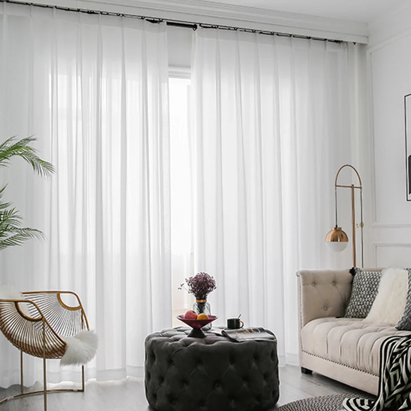 White Sheer Curtain