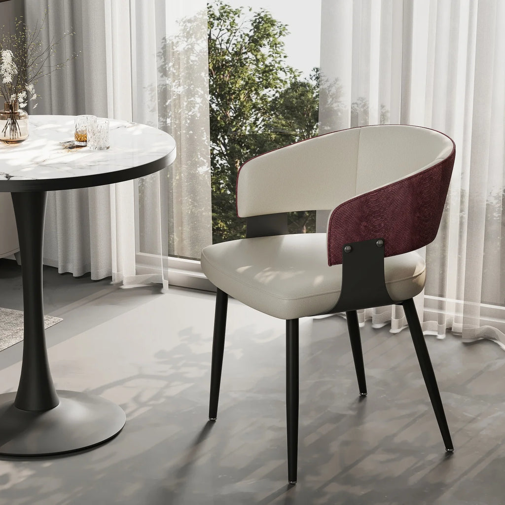1 Or 2PCS Dining Chairs Comfort Upholstered Padded Kitchen Dining Room Chairs for Restaurant Homes Wide Seat Excluding Tables
