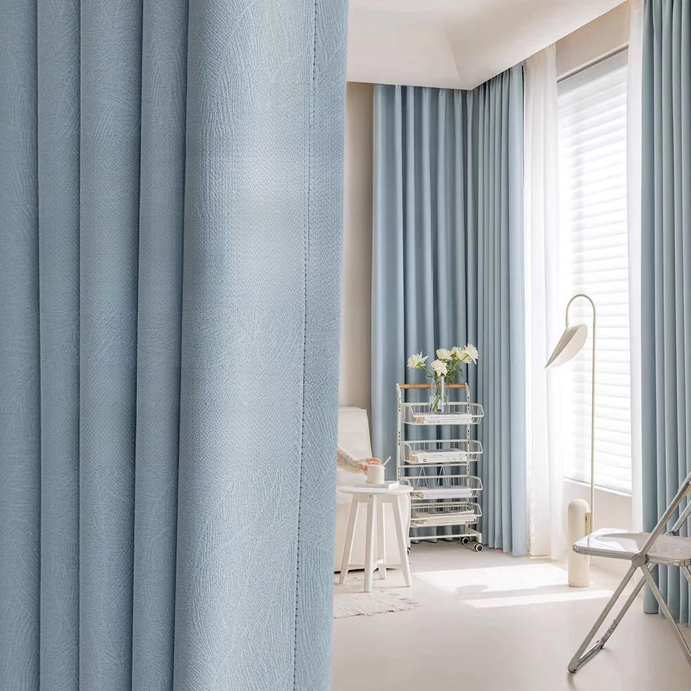 310cm Height Living Room Window Curtains 90-95% Blackout Bedroom Drapes Darkening Curtain Thermal Insulated Window Treatment