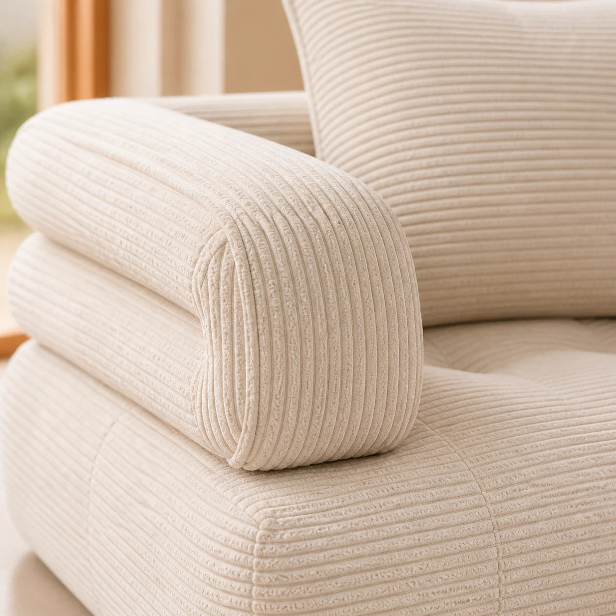 Foldable Cloud Sofa Bed — tactile detail