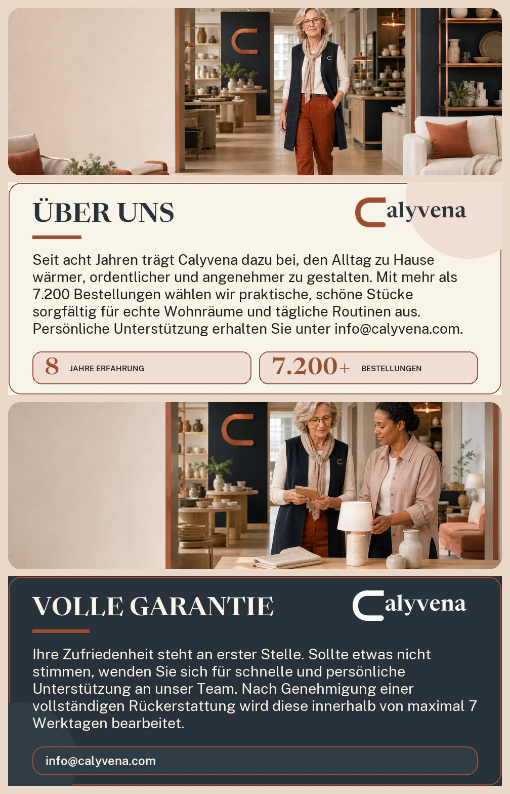 Calyvena institutional banner — DE mobile
