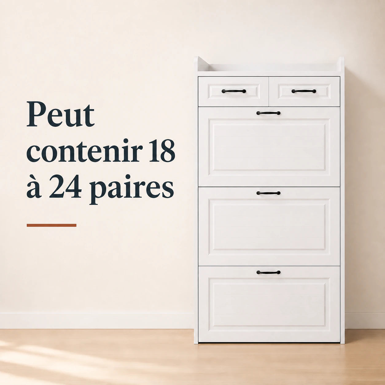 Slim Shoe Storage Cabinet capacity — FR